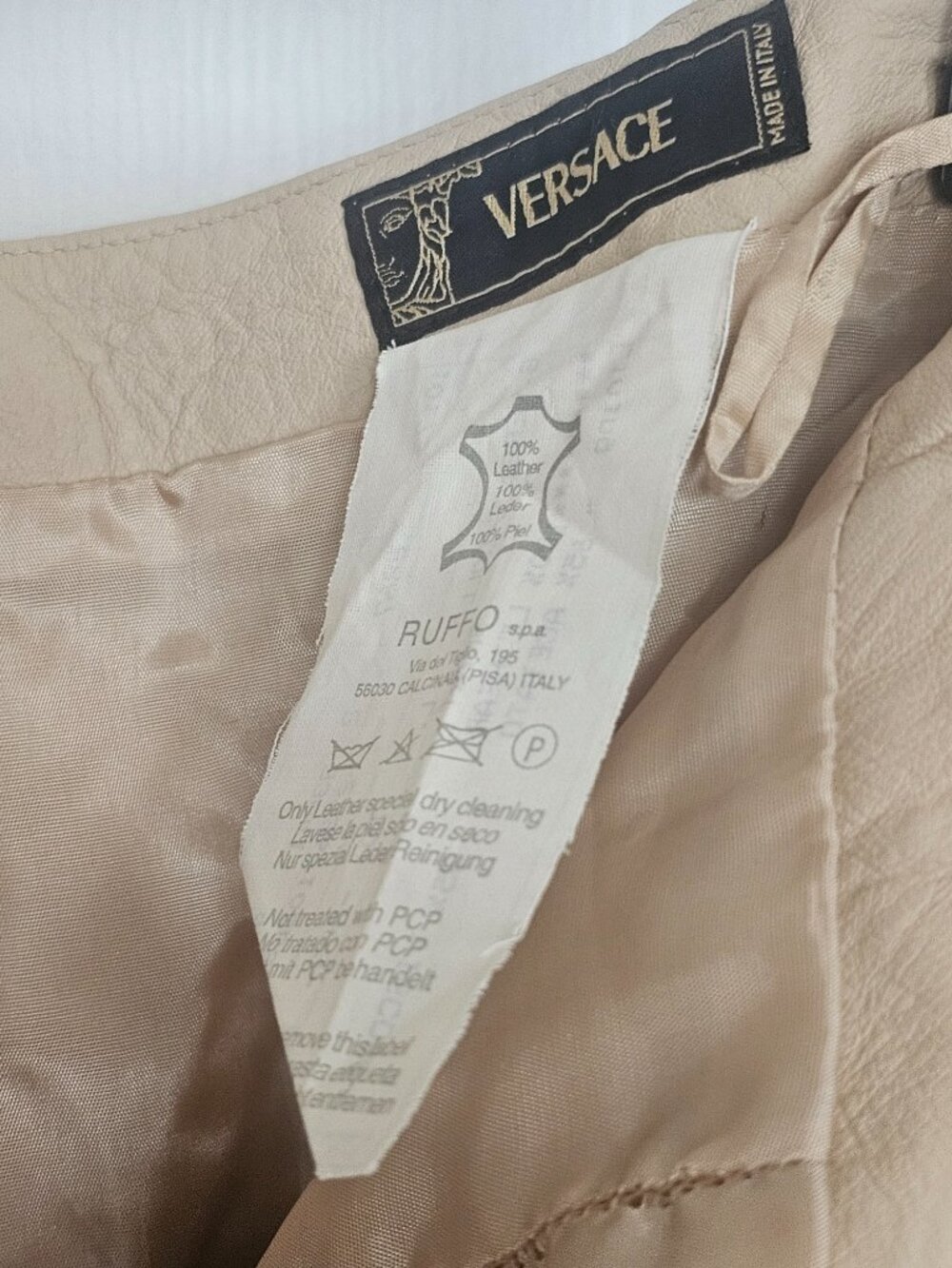 Versace skirt beige . - Picture 2 of 4